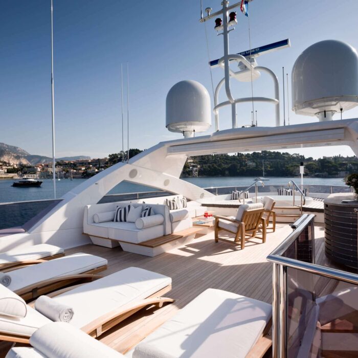 Thumper luxury superyacht charter sun deck