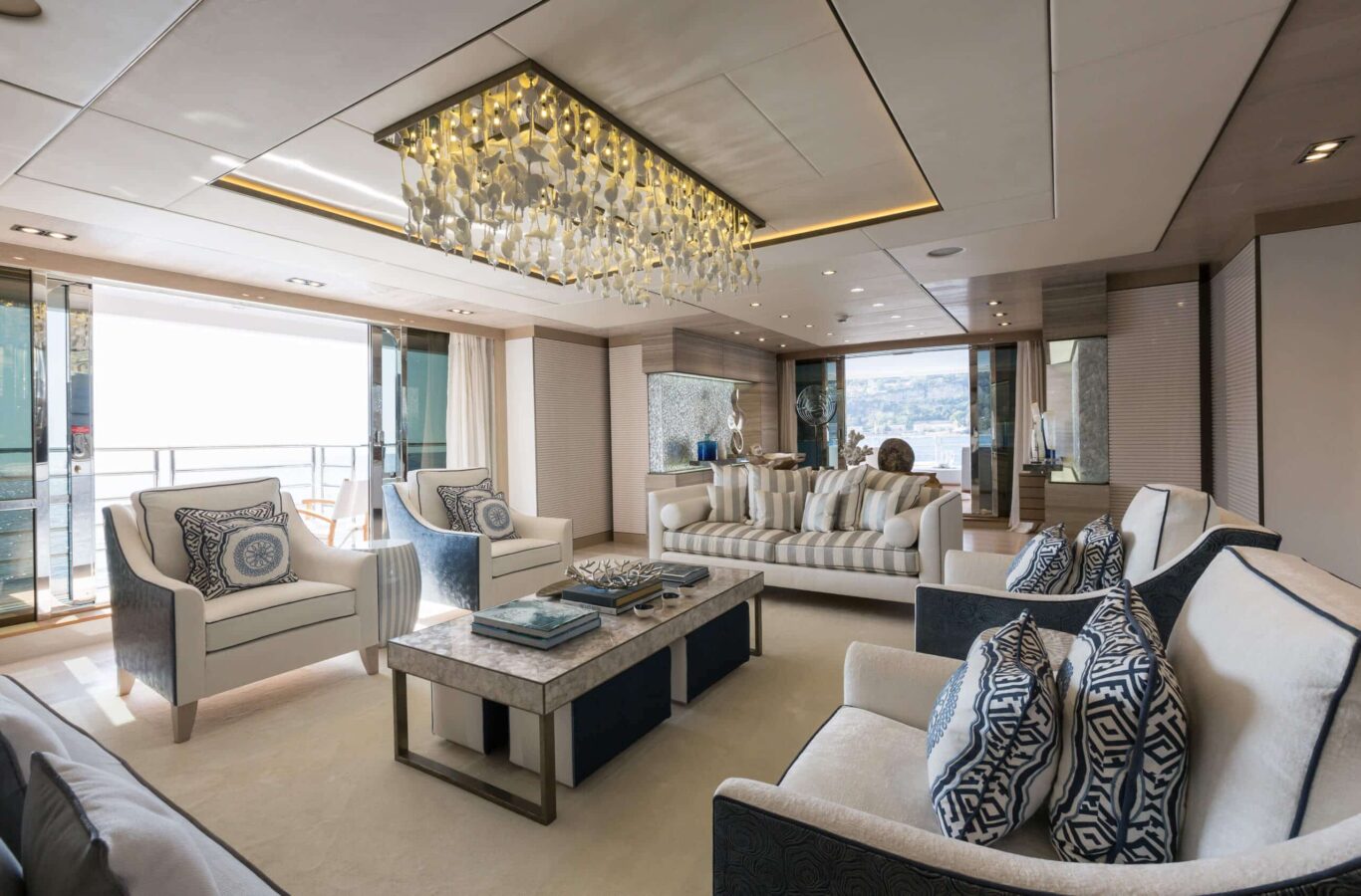 Thumper luxury superyacht charter lounge
