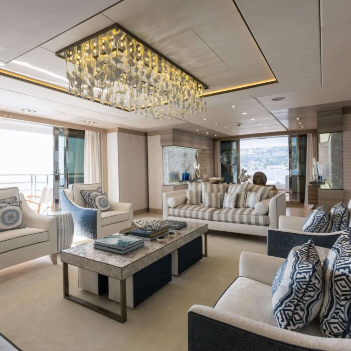 Thumper luxury superyacht charter lounge