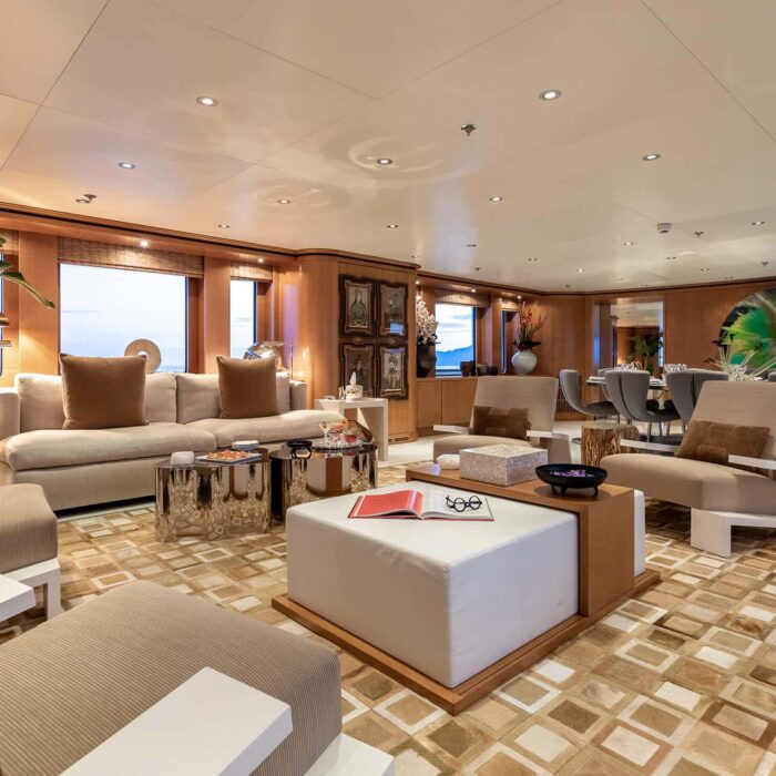 HELIOS luxury superyacht charter saloon 2