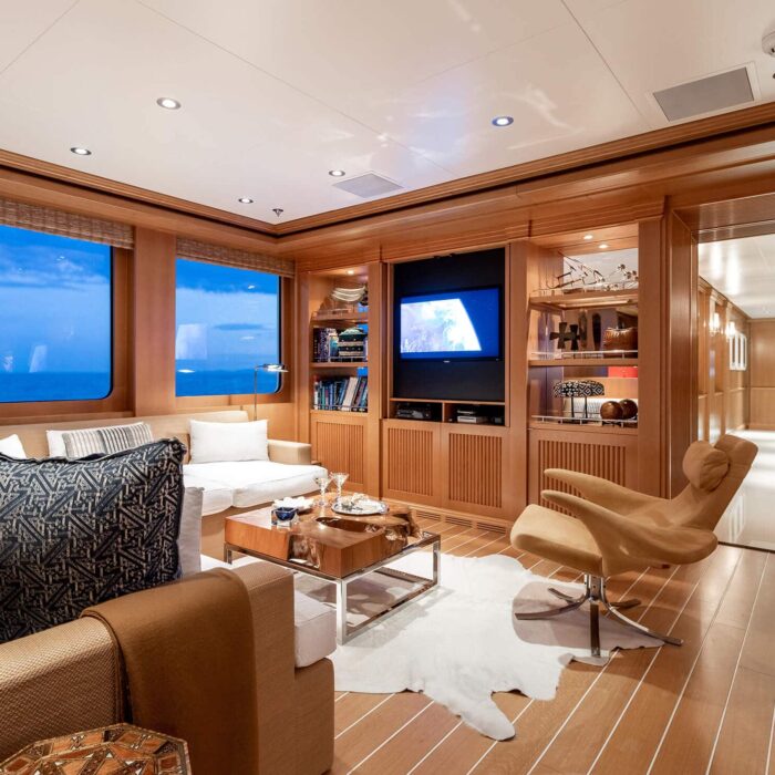 HELIOS luxury superyacht charter saloon