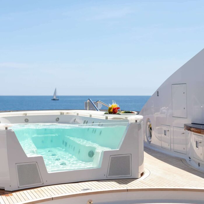 HELIOS luxury superyacht charter jacuzzi