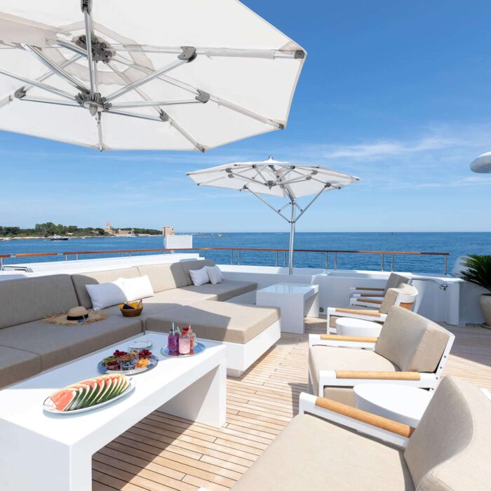 HELIOS luxury superyacht charter sun deck