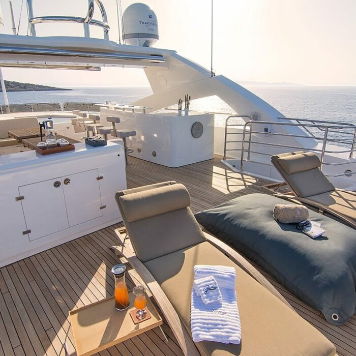 PATHOS luxury superyacht charter sun deck