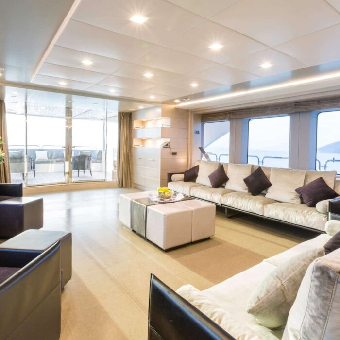 EDESIA luxury superyacht charter lounge salon