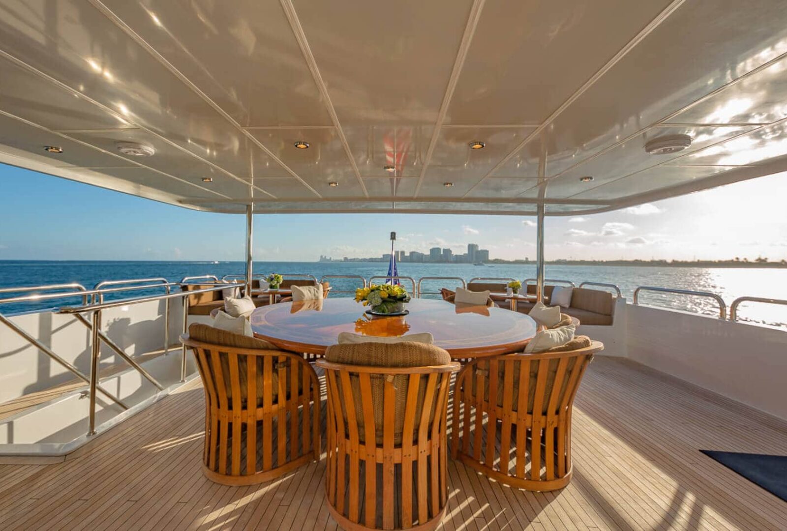 I Love This Boat luxury superyacht charter dining deck