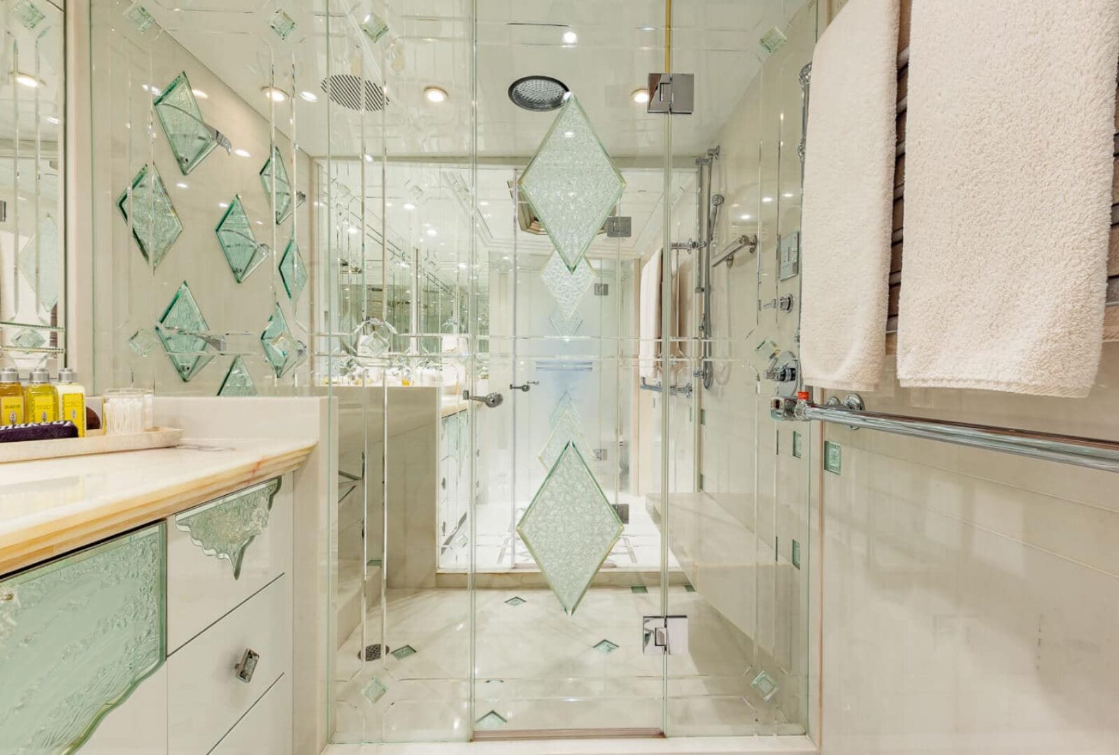 I Love This Boat luxury superyacht charter bathroom en suite