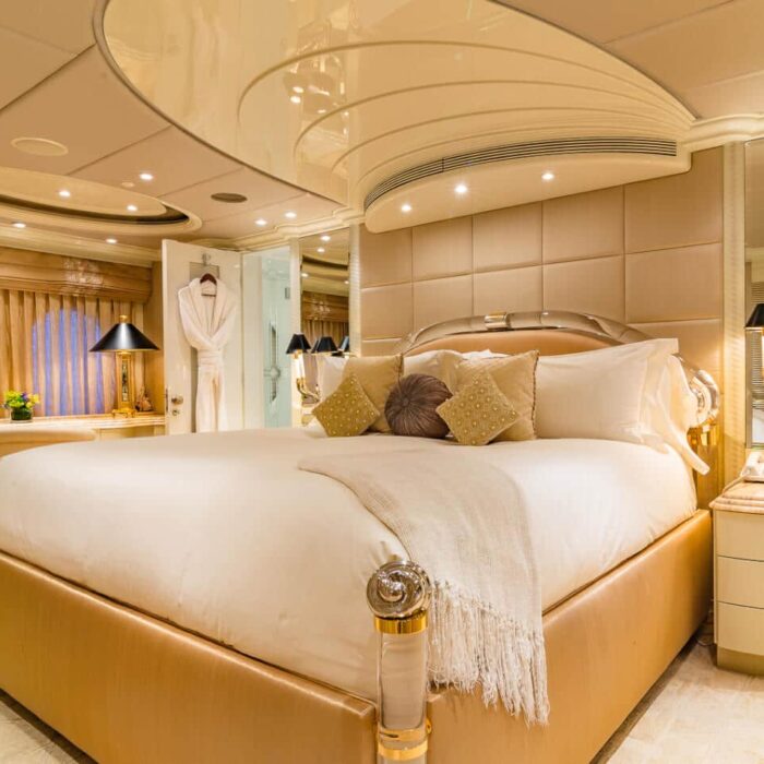 I Love This Boat luxury superyacht charter master bedroom