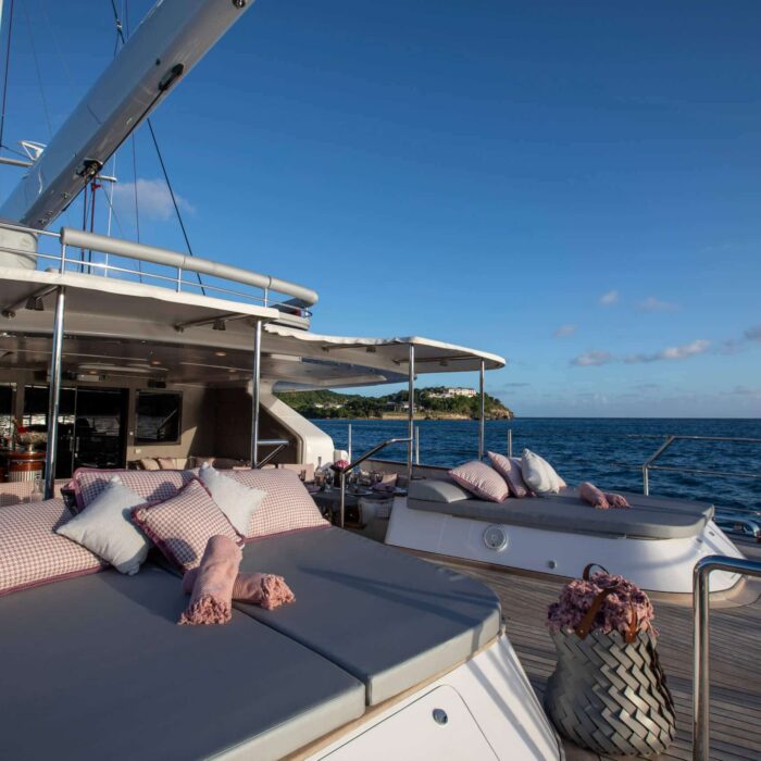 BLUSH luxury superyacht charter sundeck