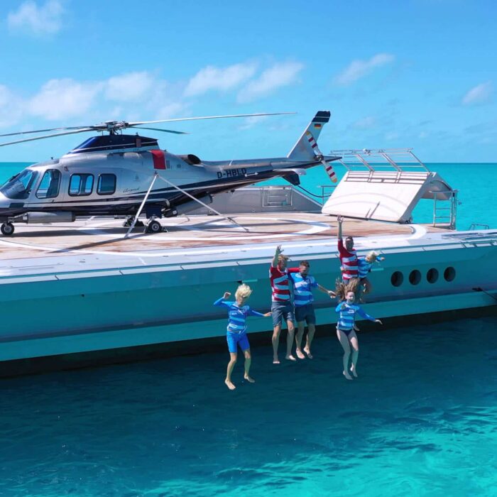 BOLD luxury superyacht charter helicopter