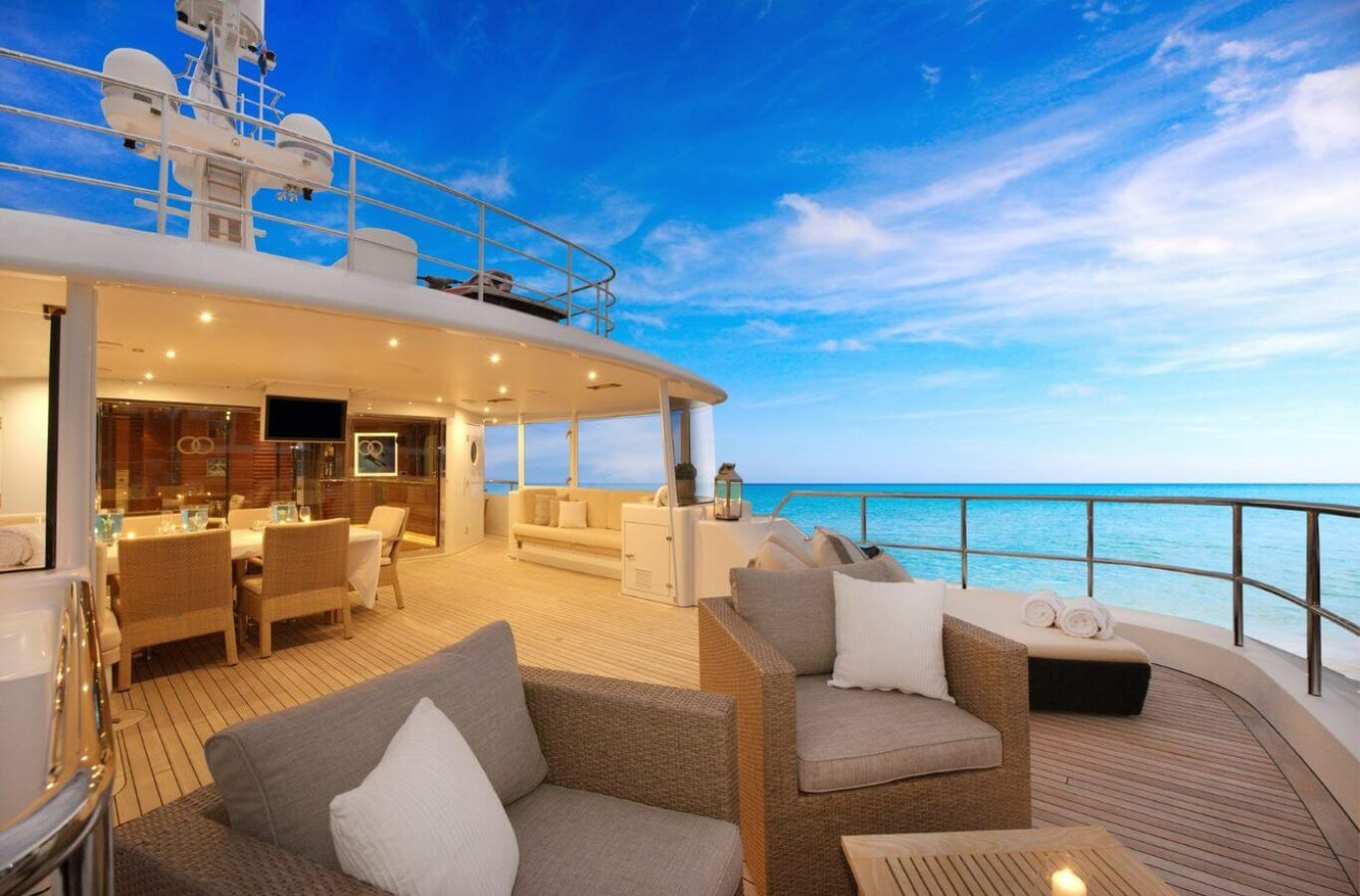 BELUGA luxury superyacht charter sun deck