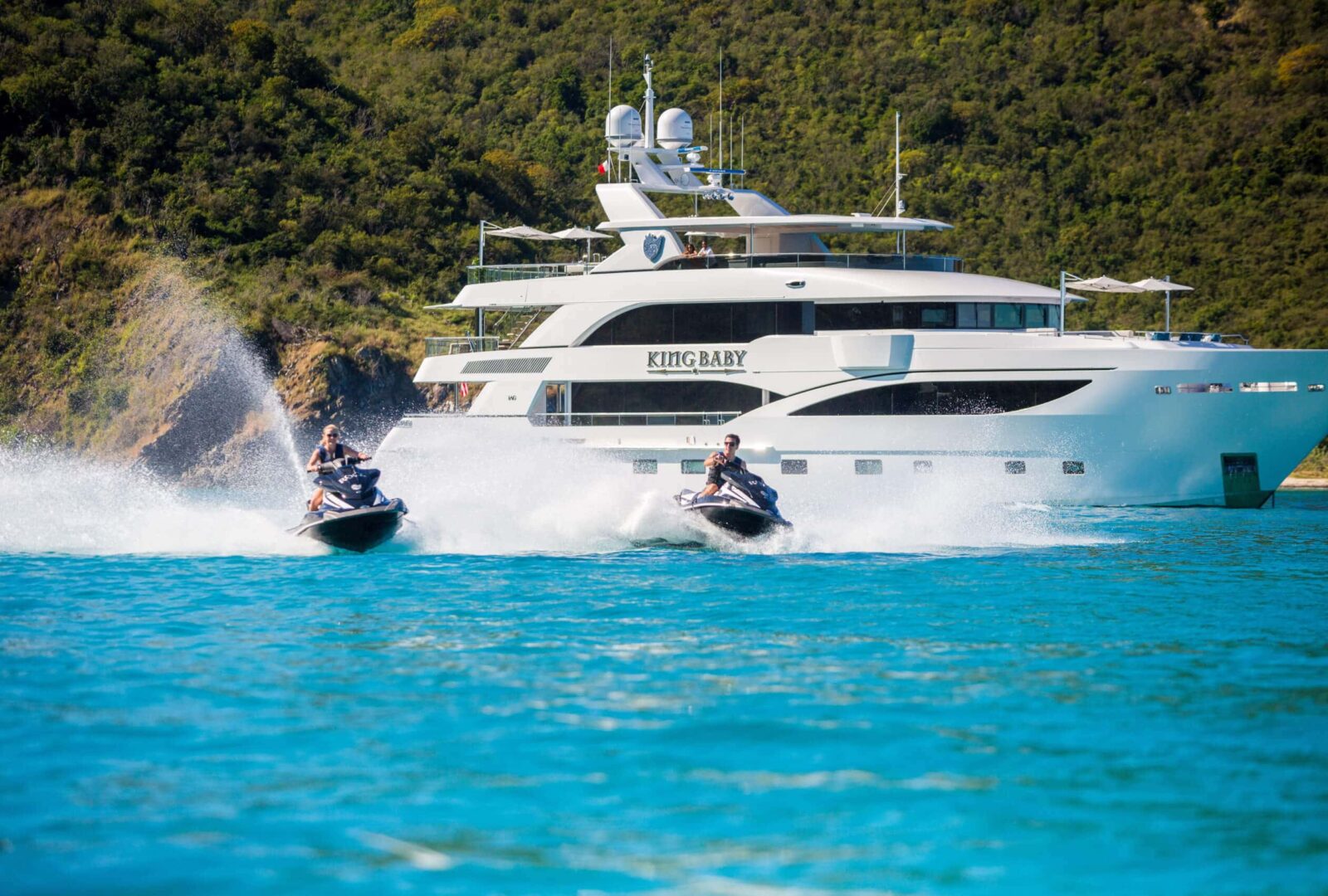 Luxury Charter Yacht KING BABY jetskis