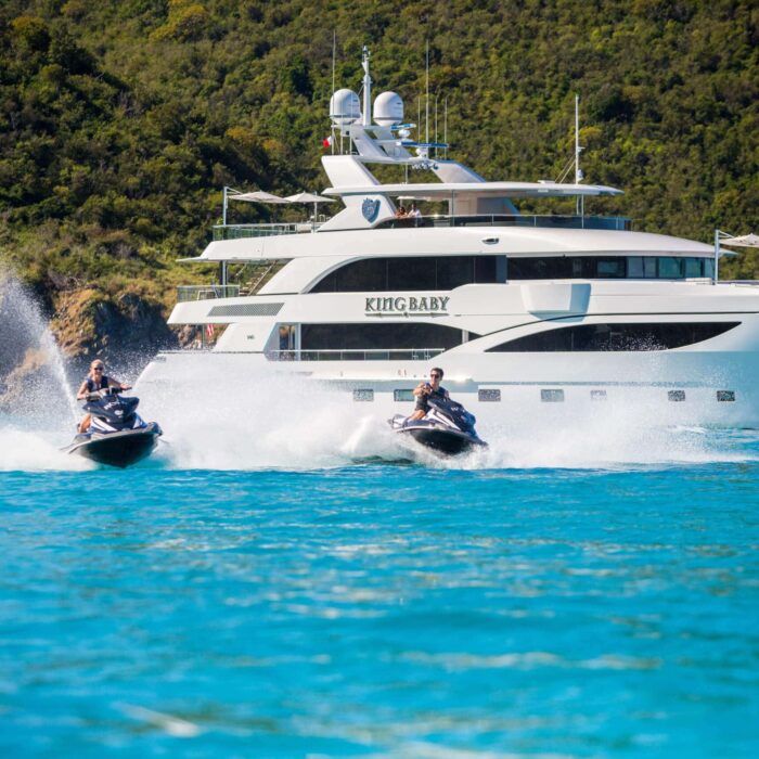 Luxury Charter Yacht KING BABY jetskis