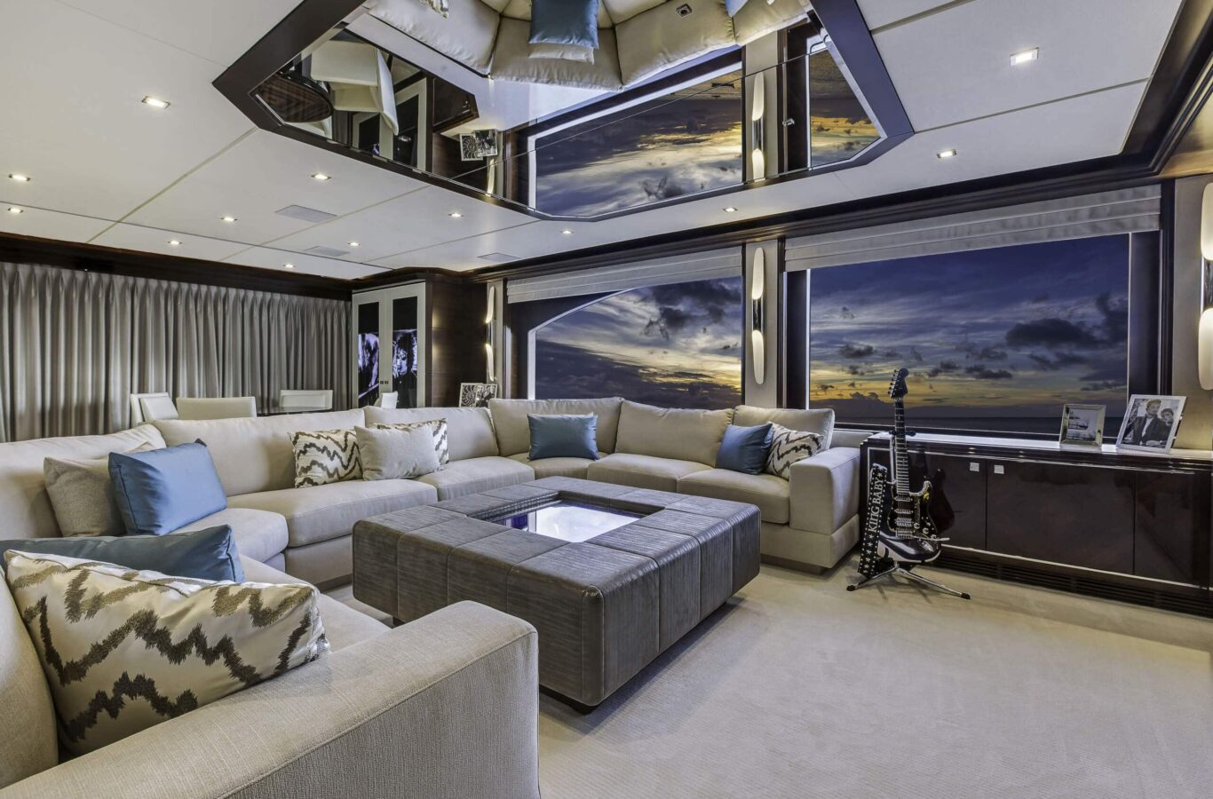 King Baby luxury superyacht charter sky lounge