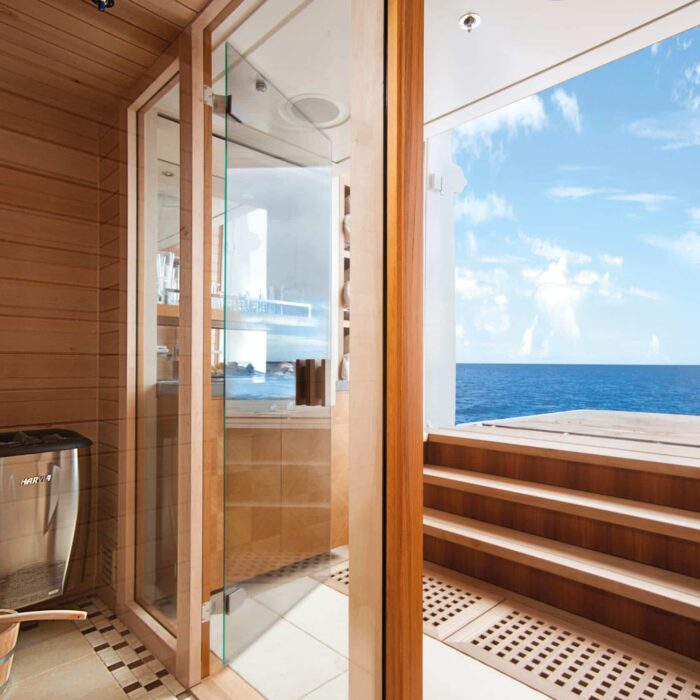 LADY BRITT luxury superyacht charter sauna