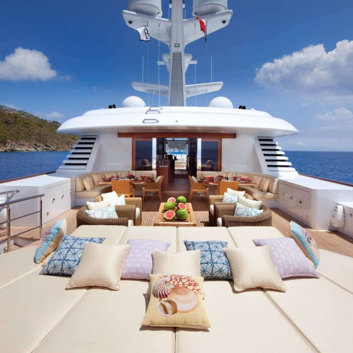 LADY BRITT luxury superyacht charter sun deck