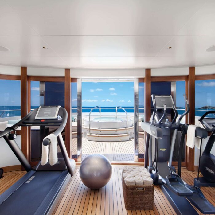 LADY BRITT luxury superyacht charter gym