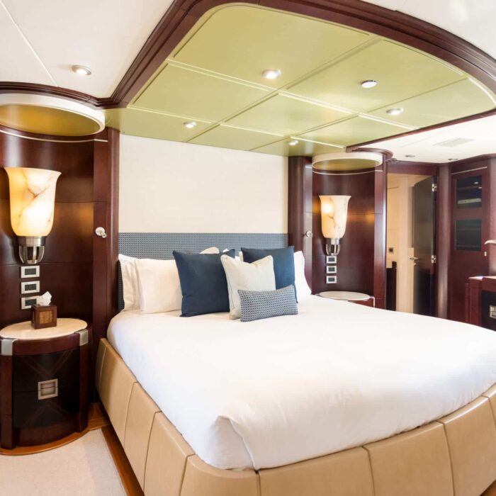 De Lisle III luxury superyacht charter master stateroom