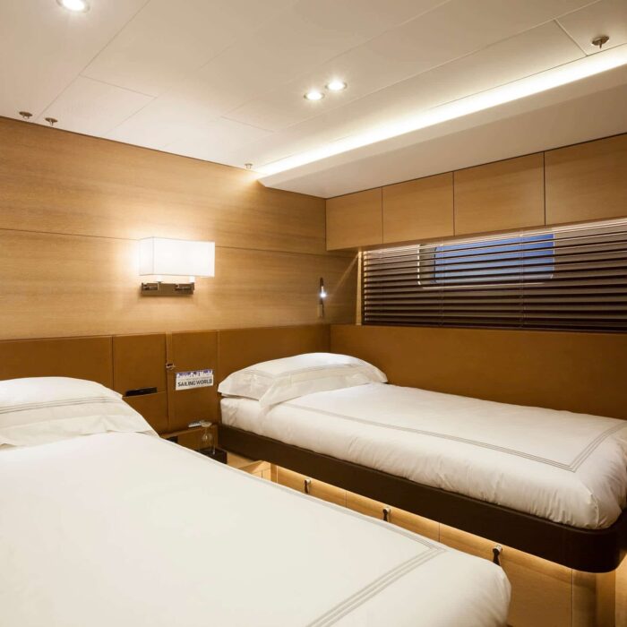 SHAMANNA luxury superyacht charter guest bedroom