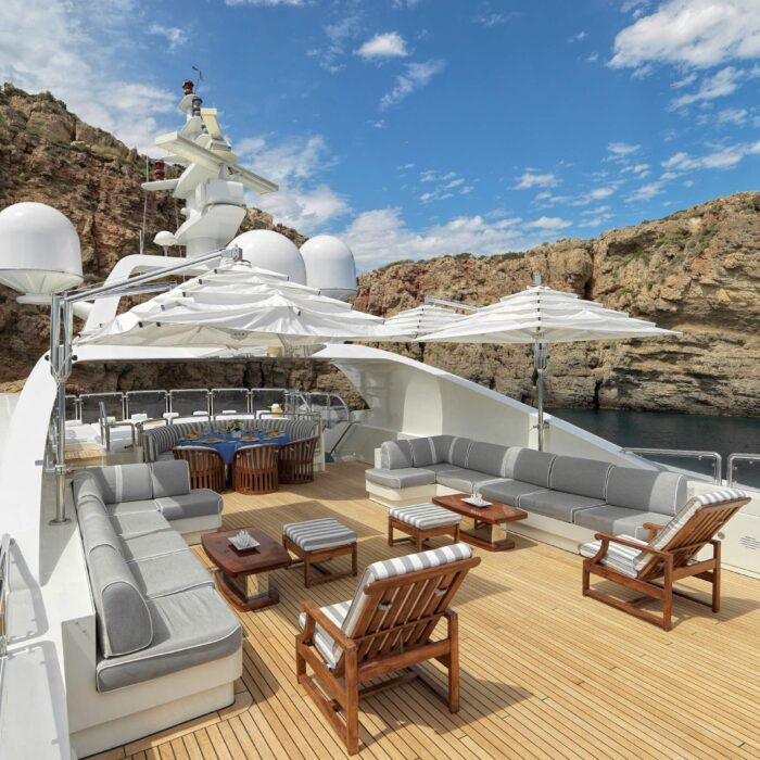 ALEXANDRA luxury superyacht charter sun deck