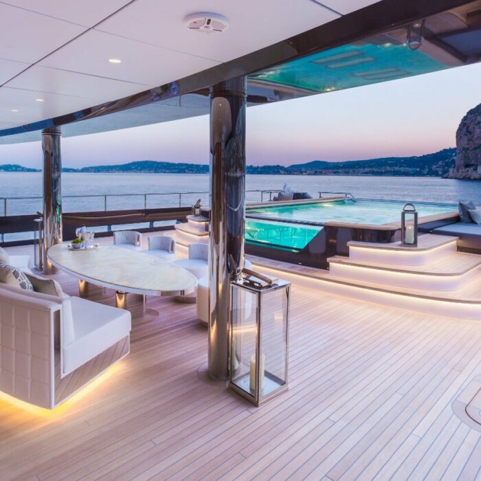 Icon luxury superyacht charter main deck