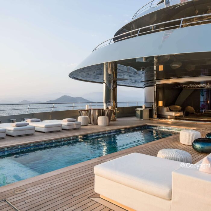 savannah luxury superyacht charter pool