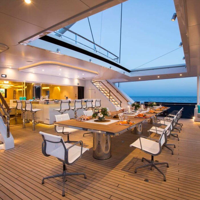 AQUIJO superyacht charter main deck aft