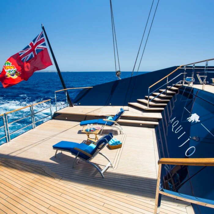 AQUIJO superyacht charter sun deck