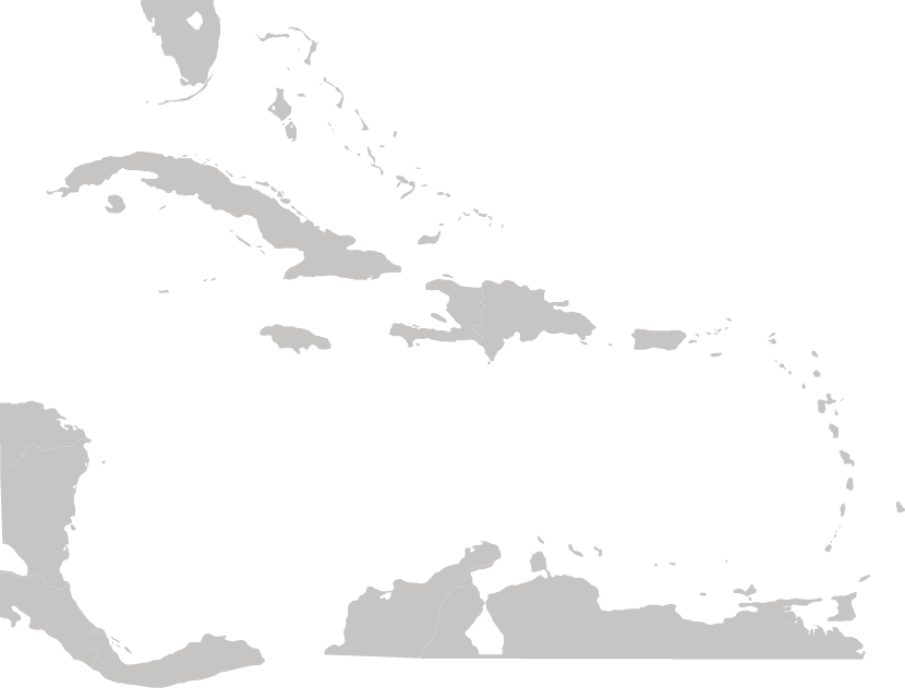 Caribbean map