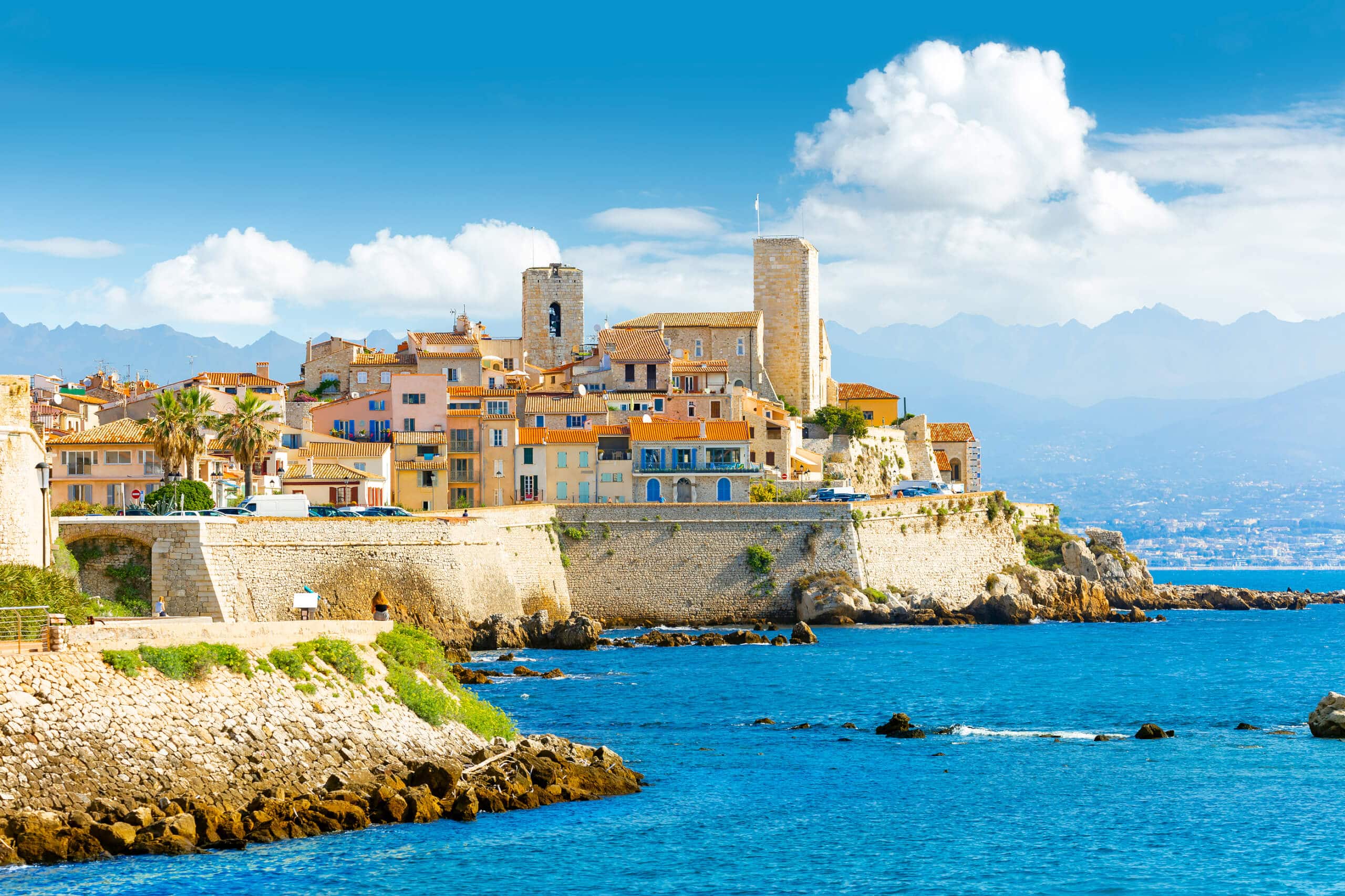 Historic center of Antibes, French Riviera, Provence, France superyacht charter