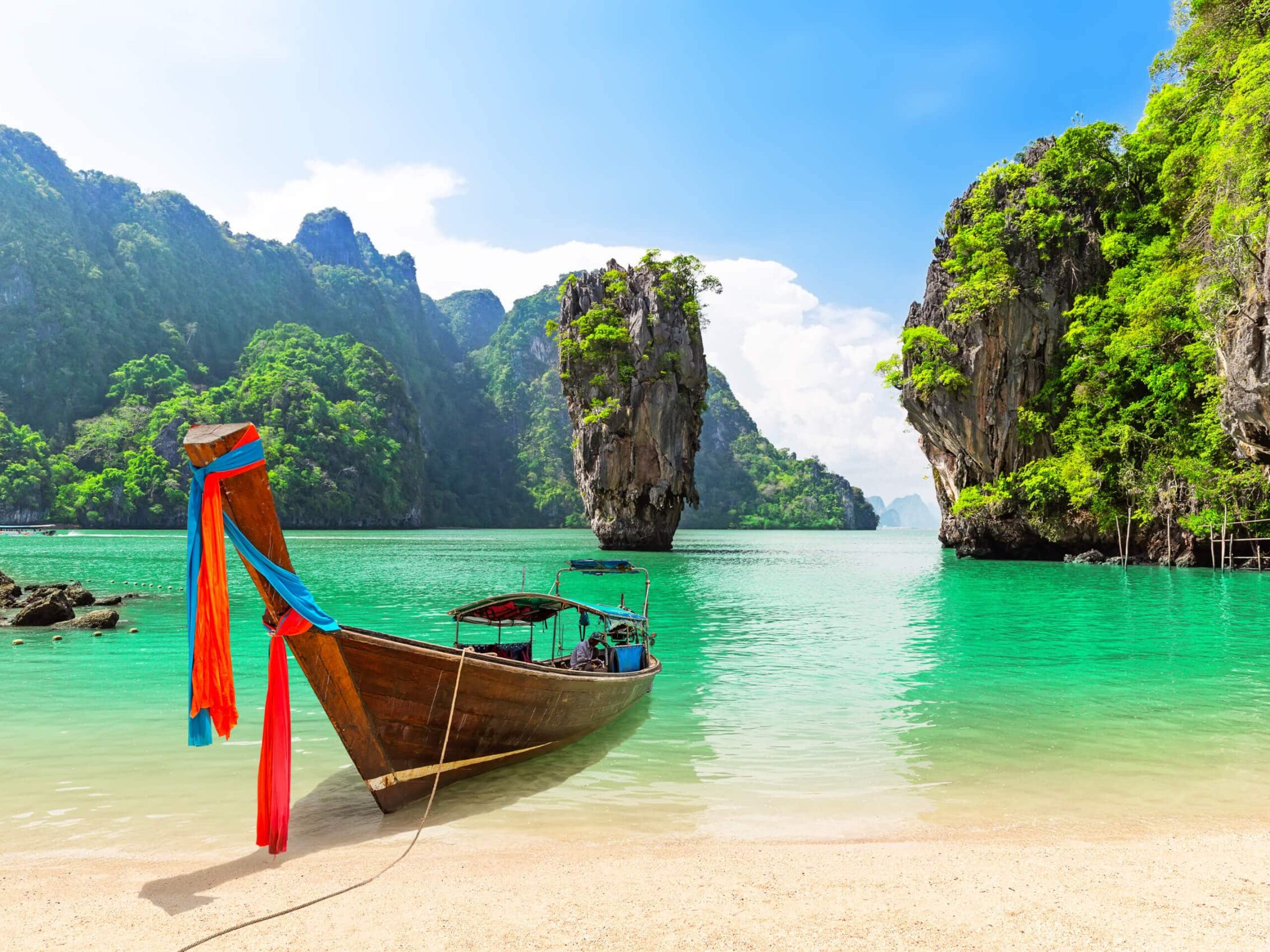James Bond island near Phuket in Thailand.