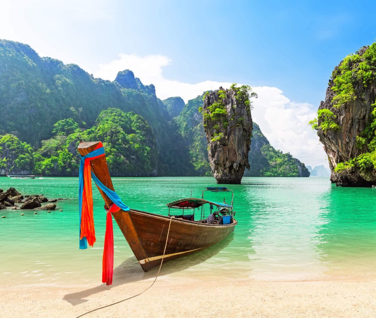 James Bond island near Phuket in Thailand.