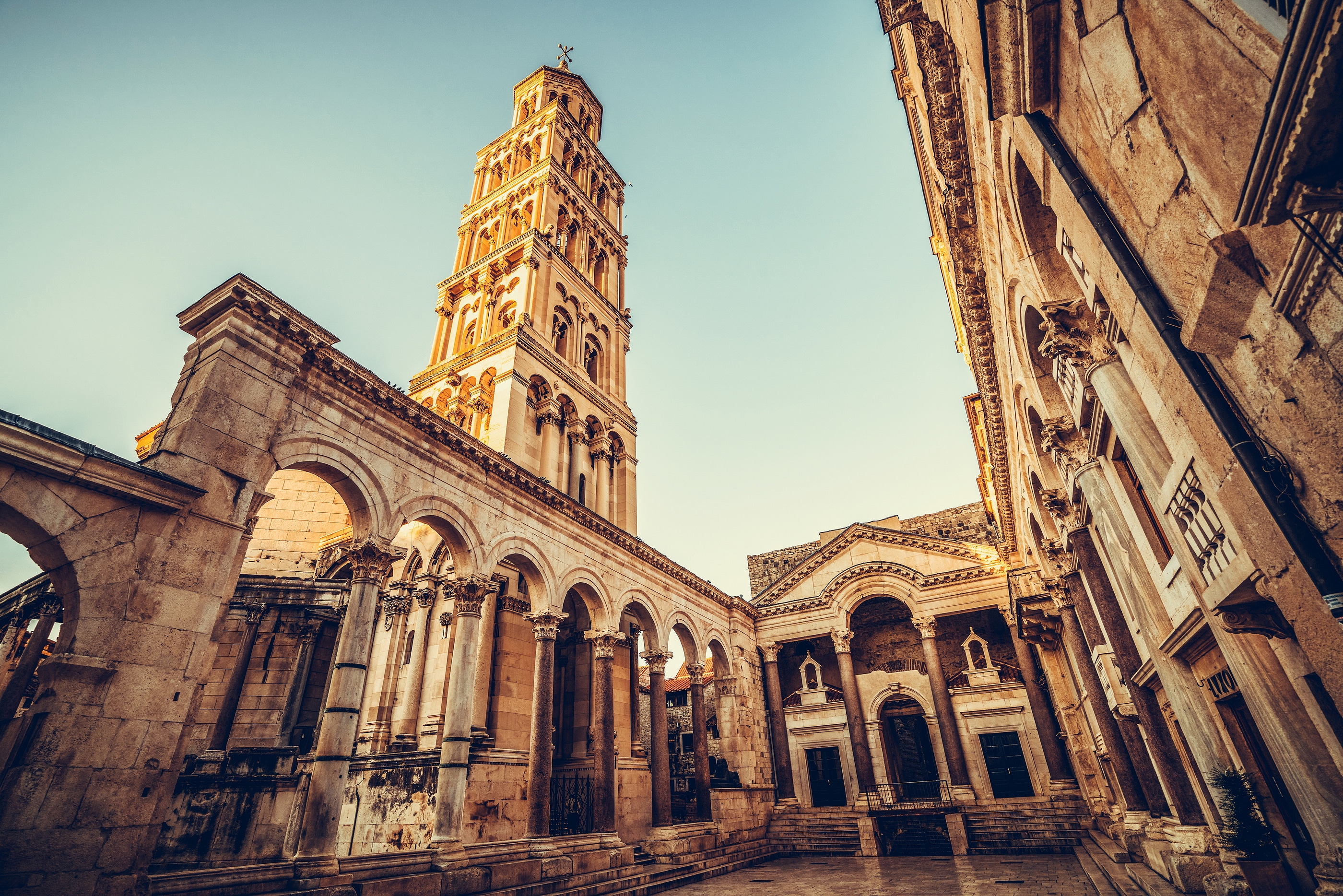 The Diocletian's Palace In Split, Croatia.