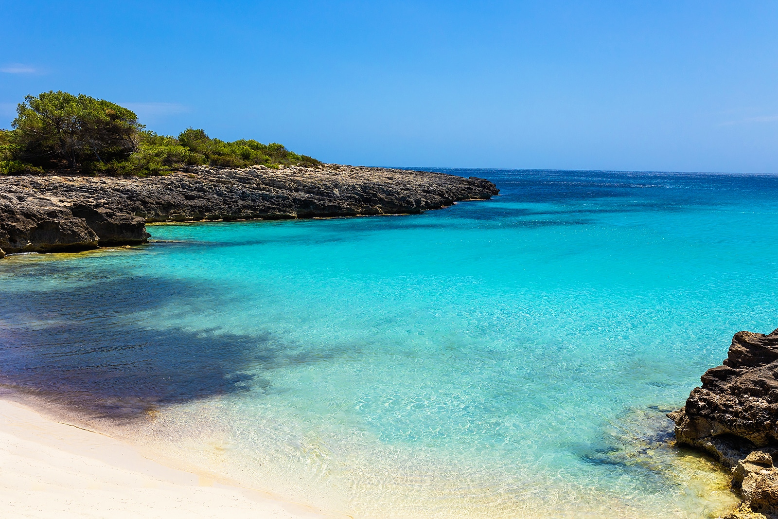 Cala Es Talaier during a sunny day