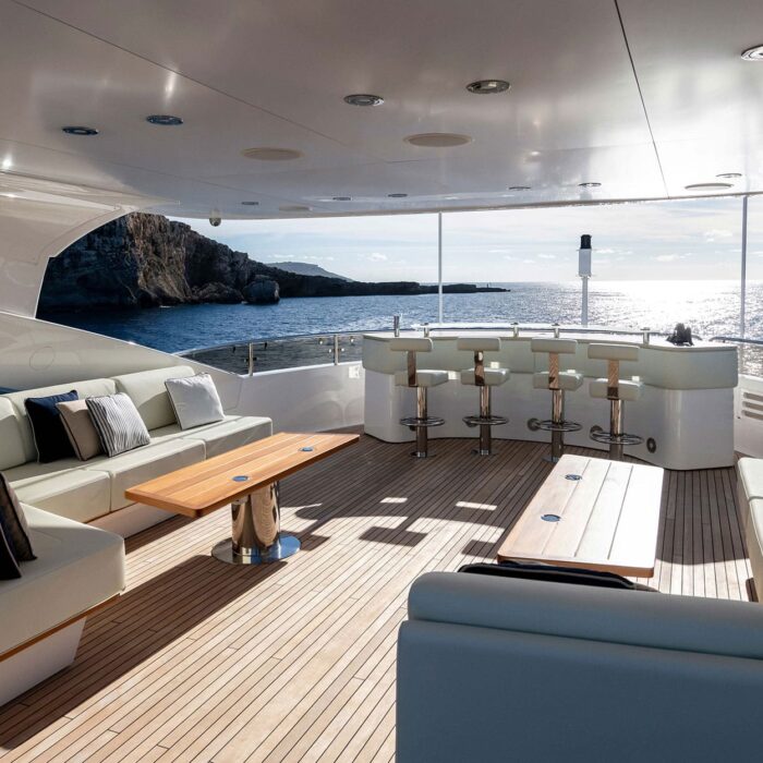 superyacht ANYA Sun Deck Bar