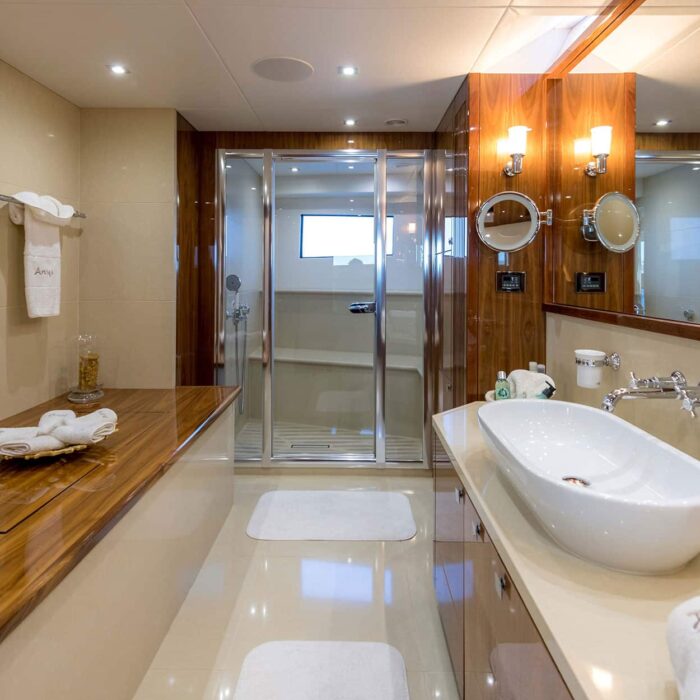 superyacht ANYA Master Bathroom