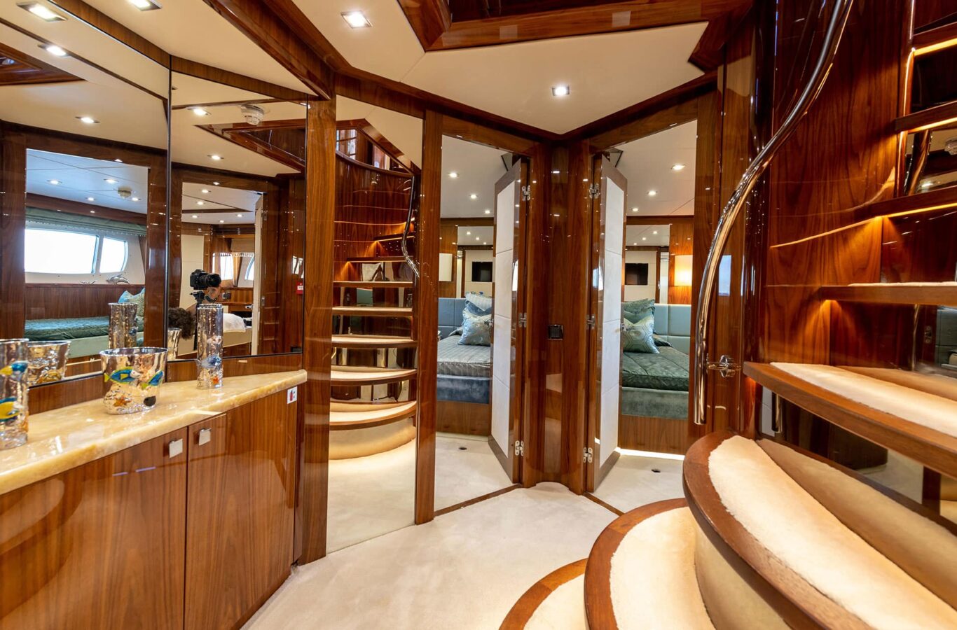 superyacht ANYA Stairs and Hallway