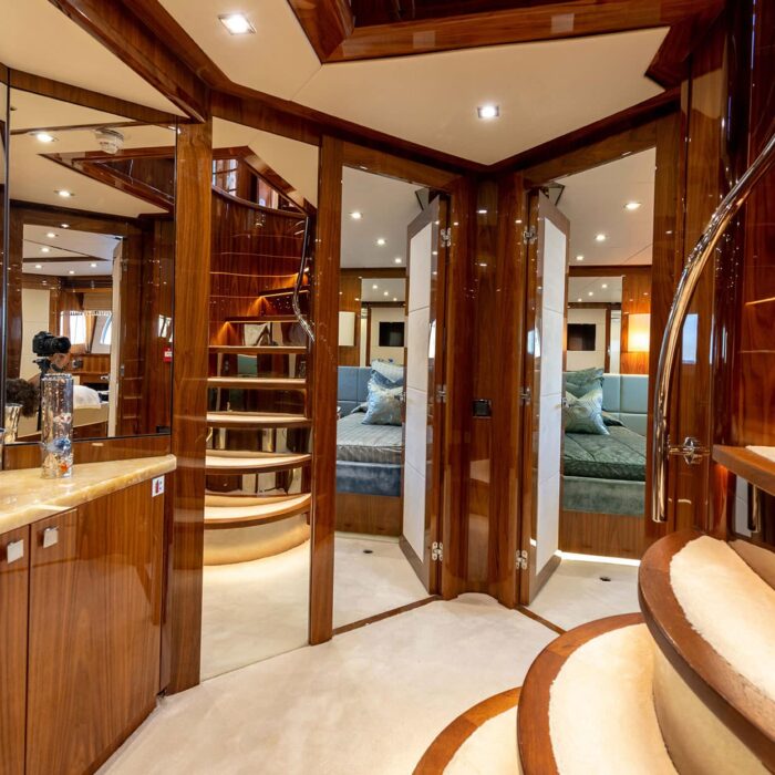 superyacht ANYA Stairs and Hallway