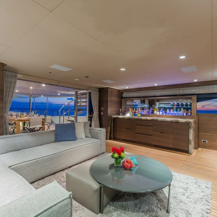 BIG SKY Superyacht saloon