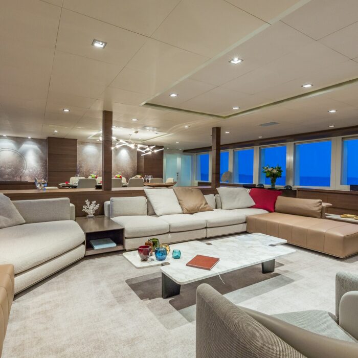 BIG SKY Superyacht saloon