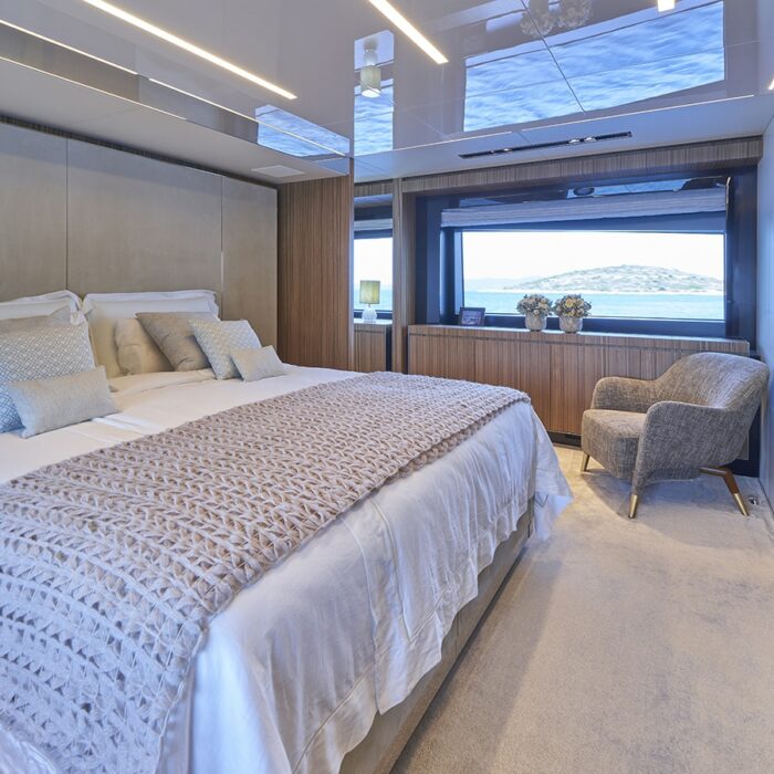 NIKITA Superyacht master bedroom