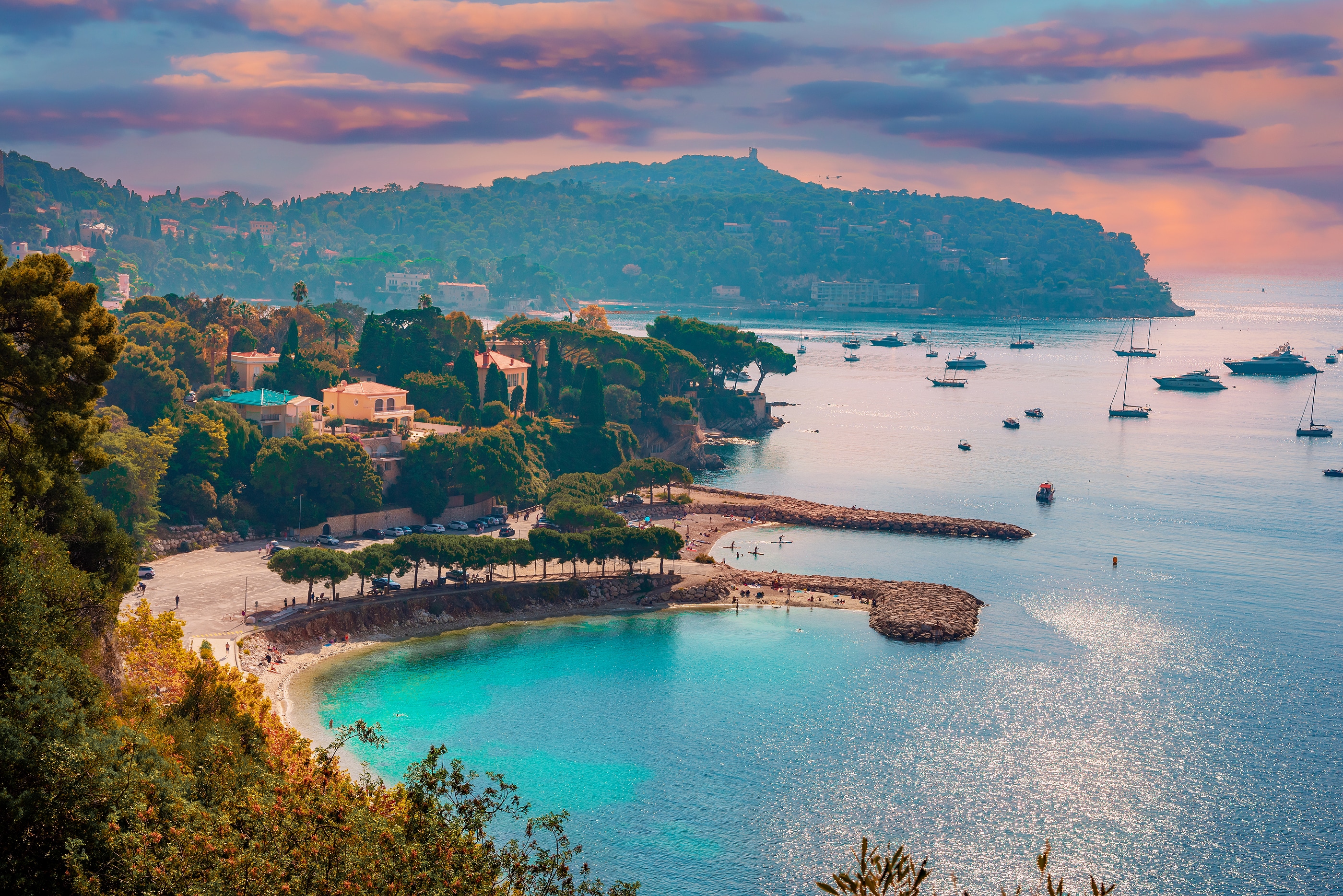 Aerial View Of Cote D'azur