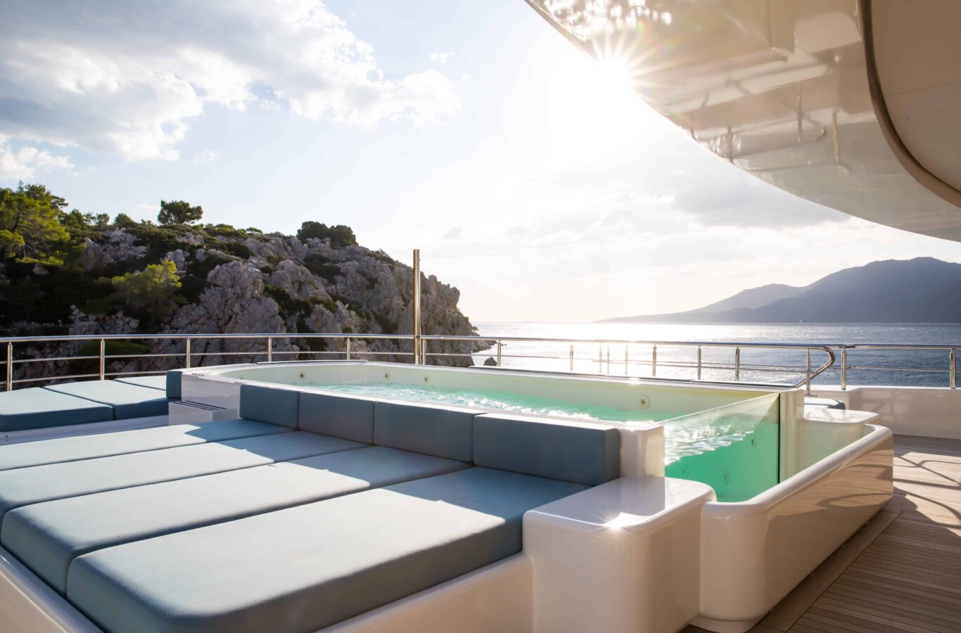 Optasia Superyacht pool