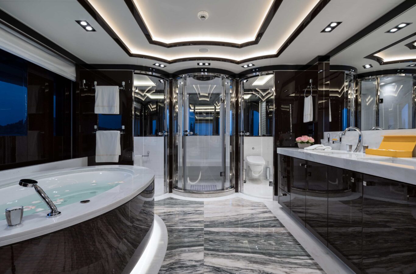 inside superyacht