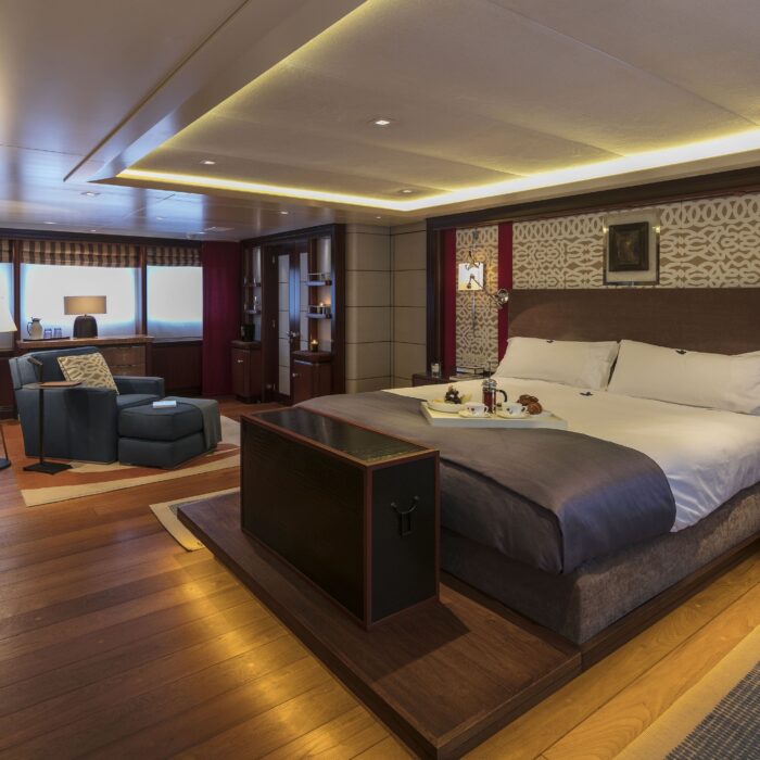 Pegasus Superyacht master bedroom