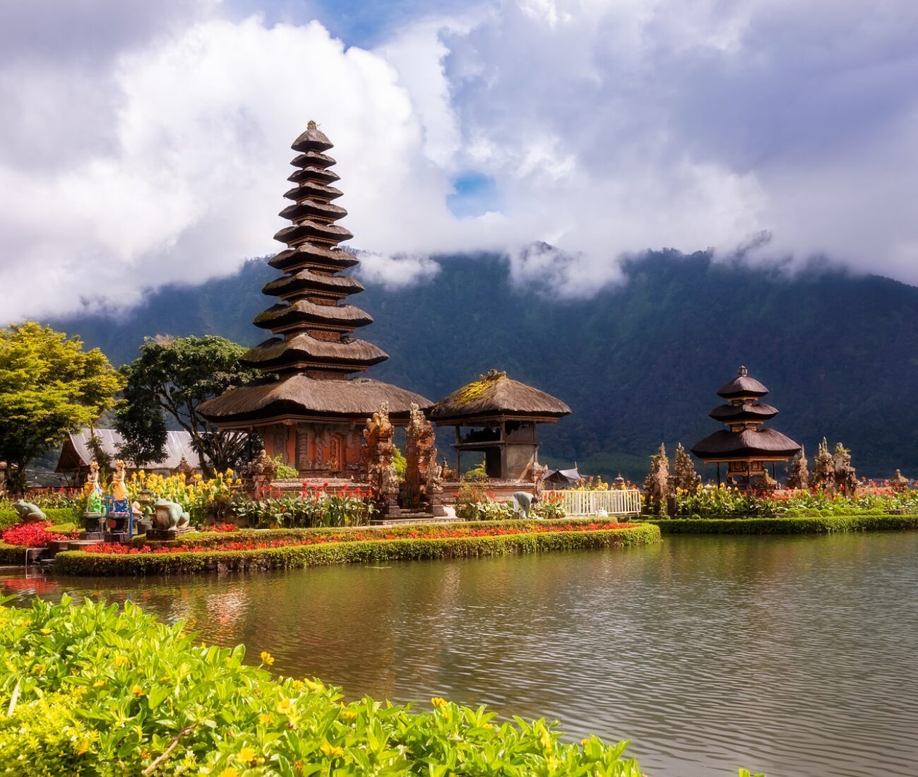 Pura Ulun Danu Bratan, Hindu Temple On Bali Island, Indonesia