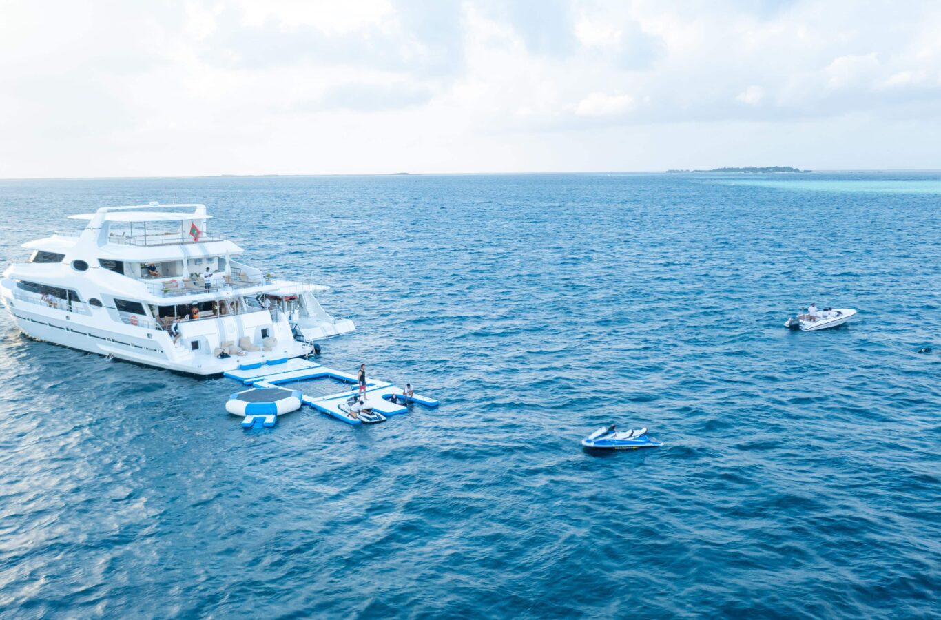 ALICE superyacht on open ocean
