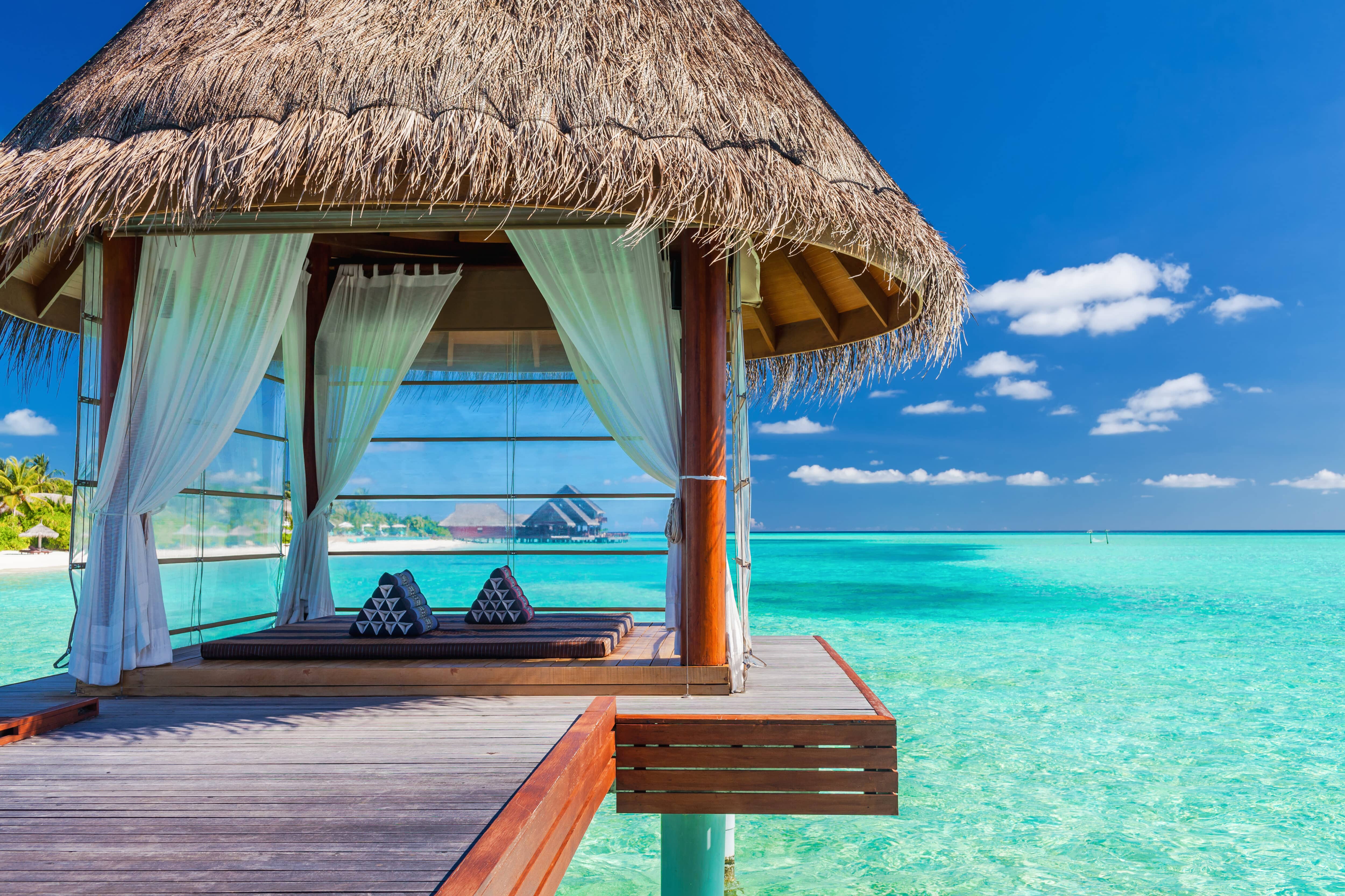 tranquil overwater luxury spa in the maldives