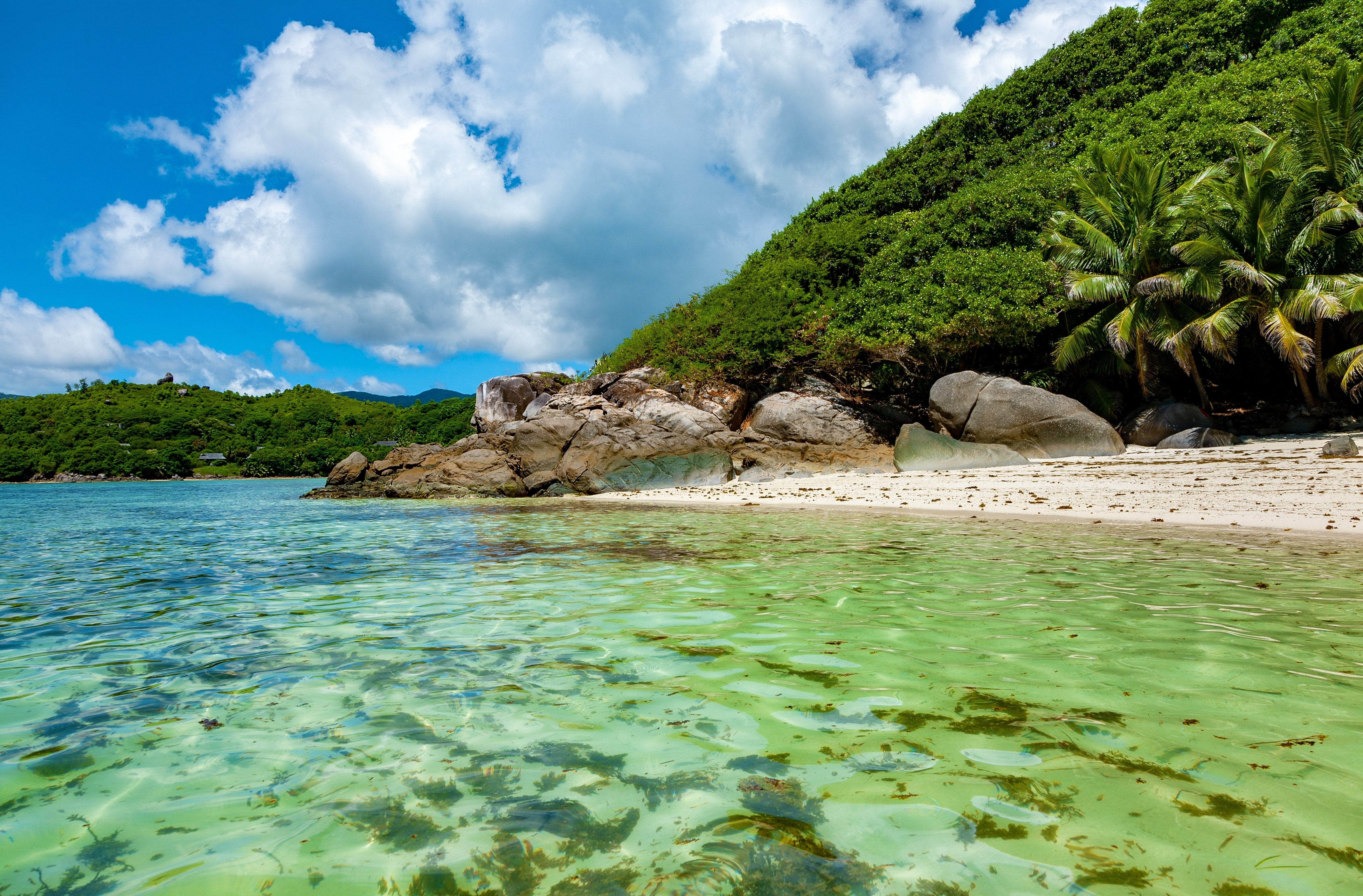 seychelles bay and jungle peak